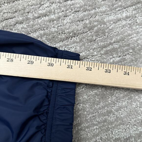 Nike Jacket Mens Large Navy Full Zip Windbreaker Mesh Lined Swoosh Spell Out Y2K - Picture 12 of 12